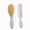 Newborn Baby Hairbrush and Comb – Gentle Grooming Kit for Babies, 3-Piesec with Mirror