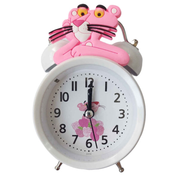 Pink Panther Twin Bell Clock – Cute & Loud Vintage Alarm (1)