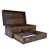 Rustic Charm Wooden Pencil Case for Artists, Students & Office Use
