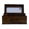Rustic Charm Wooden Pencil Case for Artists, Students & Office Use