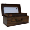 Rustic Charm Wooden Pencil Case for Artists, Students & Office Use