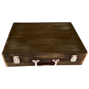 Rustic Handmade Wooden Pencil Case Perfect for Drawing and Sketch Supplies