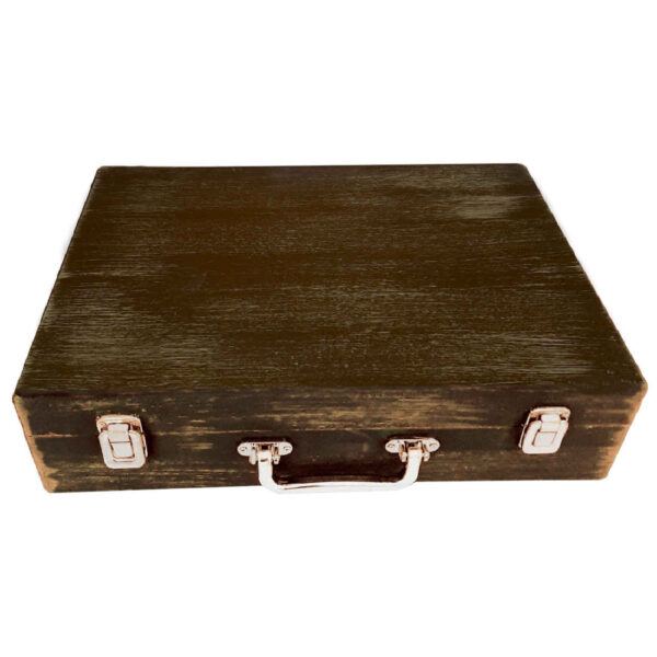 Rustic Handmade Wooden Pencil Case Perfect for Drawing and Sketch Supplies (4)