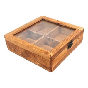Rustic Wooden Nut Storage Box – Keeps Nuts Fresh & Organized