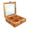 Rustic Wooden Nut Storage Box – Keeps Nuts Fresh & Organized