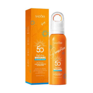 Sadur colorless sunscreen spray SPF 50, light model, UVA, UVB – 150 ml