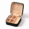 Shiny Travel Jewelry Organizer Box – Faux Leather, Compact & Stylish