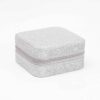 Shiny Travel Jewelry Organizer Box – Faux Leather, Compact & Stylish