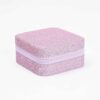 Shiny Travel Jewelry Organizer Box – Faux Leather, Compact & Stylish