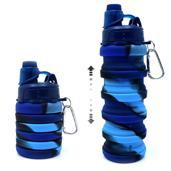 Silicone Water Bottle for Kids - Safe, Foldable & Easy to Carry (5)