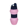 Silicone Water Bottle – Flexible, Safe for Kids, School & Camping with Strawberry Design