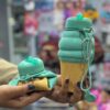 Silicone Water Bottle – Fun Ice Cream Design, Portable & Collapsible for Kids