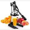 Silver Manual Citrus Squeezer – Heavy Duty Hand Press for Lemons & Other Fruit