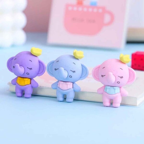 Sleepy Head Elephant-Shaped Eraser – The Cutest Way to Correct (1)