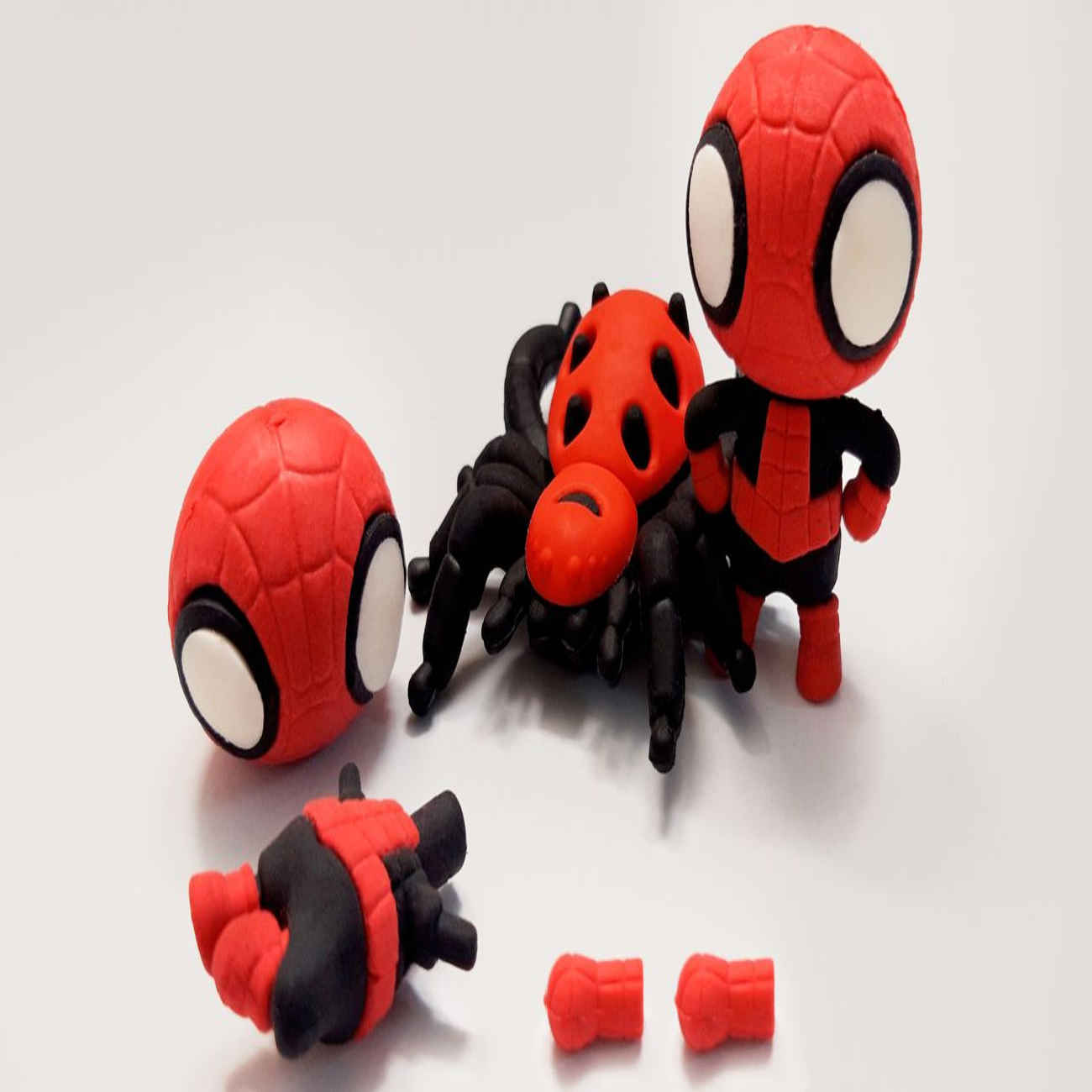 Spider-Man Erasers – A Mini Collection for Big Marvel Fans (x3)
