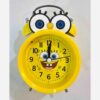 Sponge Bob Square Pants Twin Bell Clock – Yellow Cartoon Alarm (1)