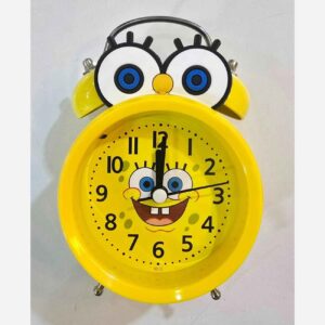 Sponge Bob Square Pants Twin Bell Clock – Yellow Cartoon Alarm