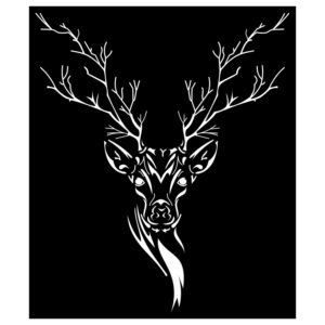 Stencil for Amazing Wall Art Project with Deer Design for Beginner