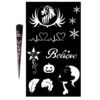 Temporary Henna Art Kit – Easy-Use Stencils for Effortless Hand Designs (x10)