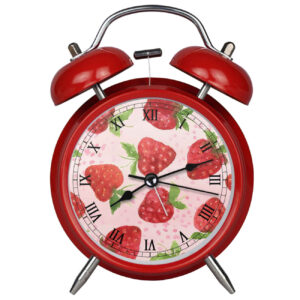 This Strawberry Twin Bell Clock Is Stealing Hearts with Its Sweet Design