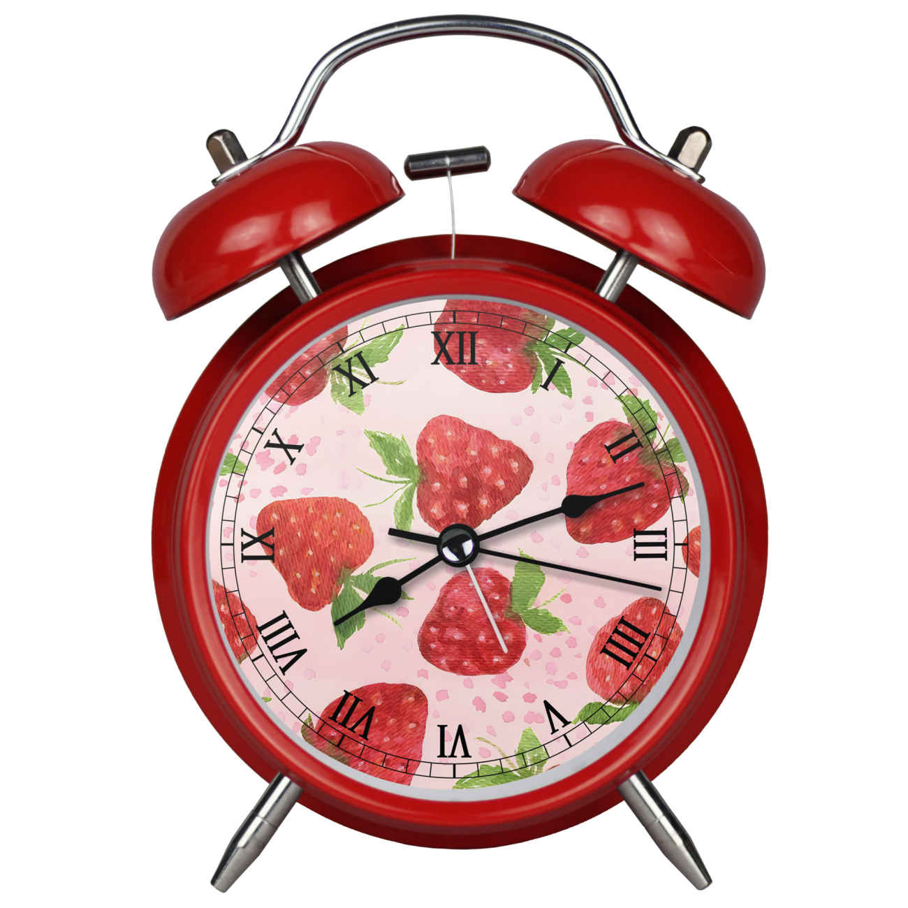This Strawberry Twin Bell Clock Is Stealing Hearts with Its Sweet Design