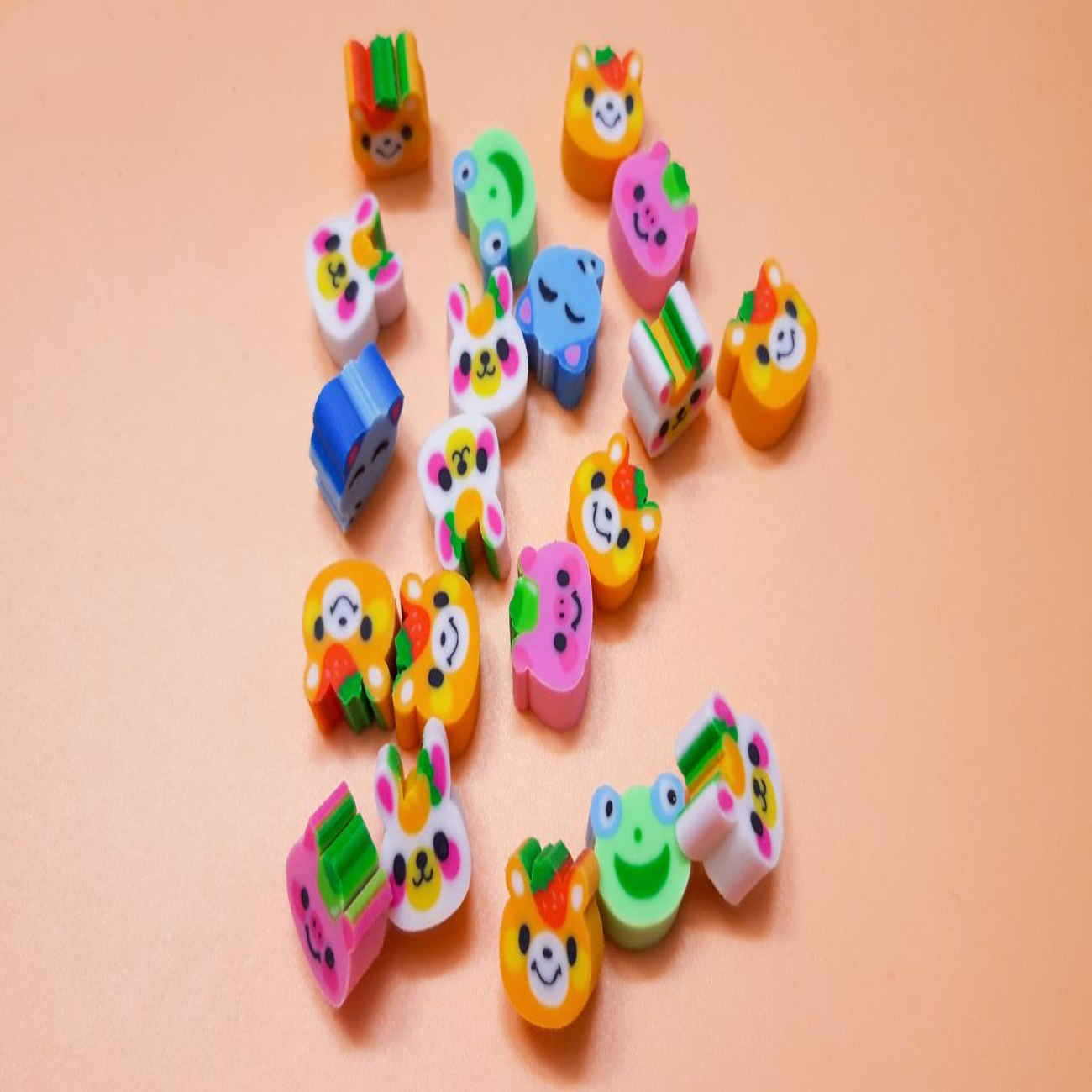 Tiny Creatures, Big Smiles – Animal Erasers to Collect & Enjoy!(x20)