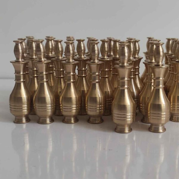 Traditional Surma Dan Brass - Durable and Antibacterial Kohl Holder (1)