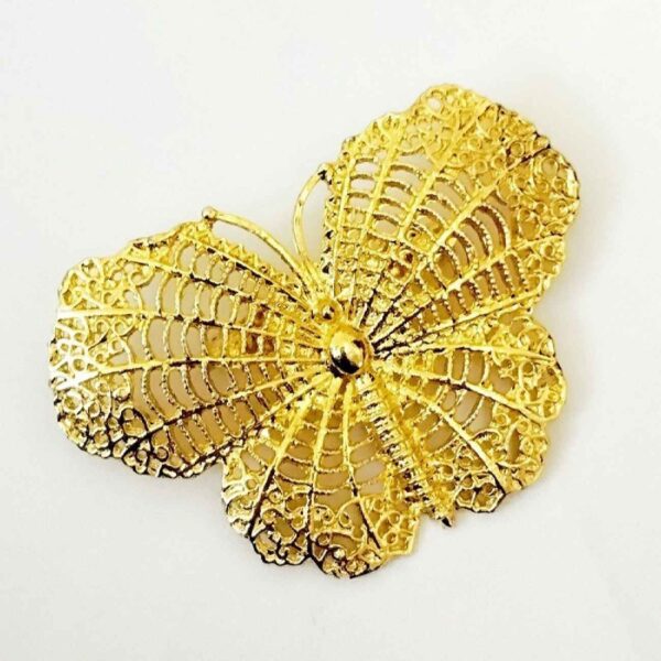 Unique Gold Butterfly Brooch – Timeless Elegance for Everyday Wear (1)