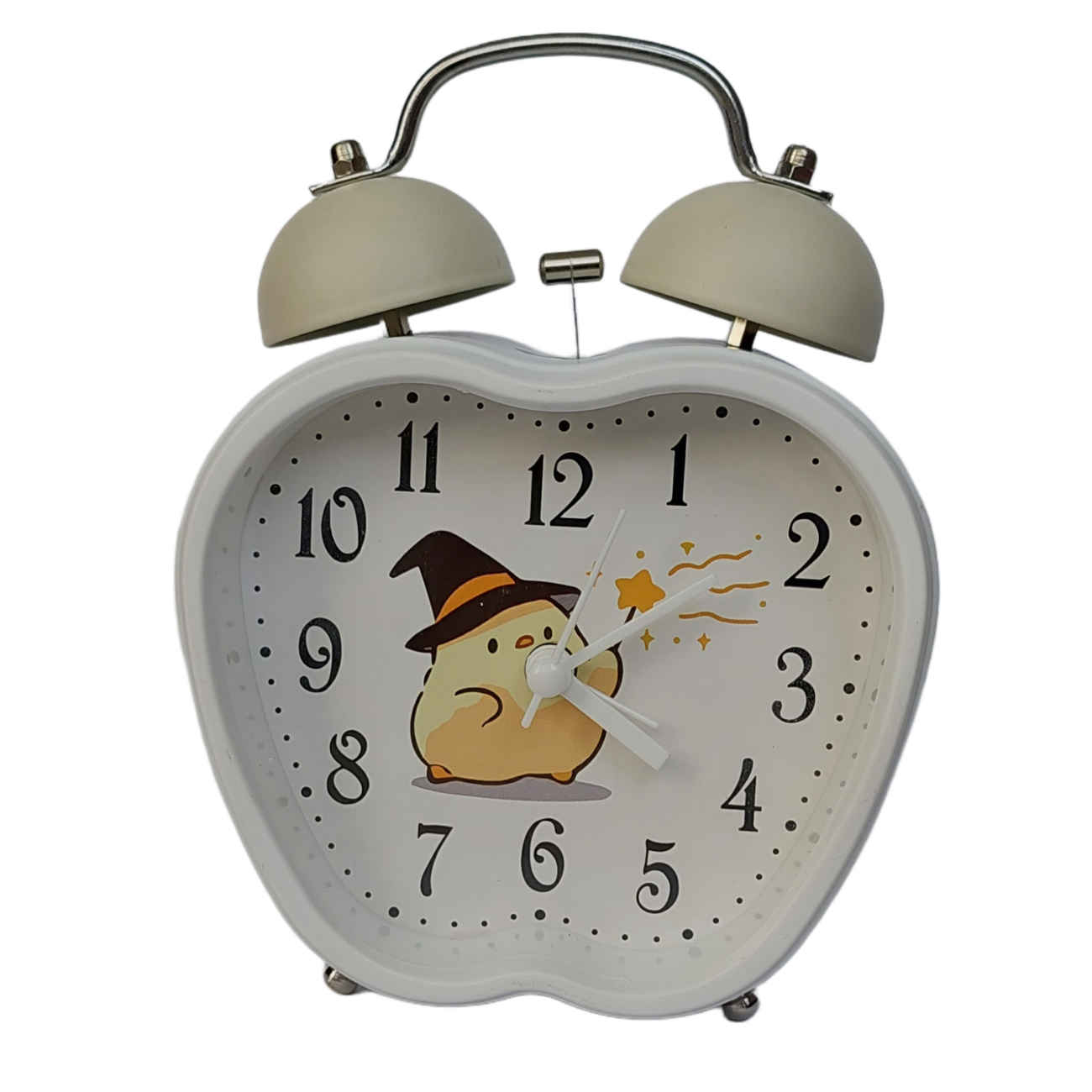 Wake Up Happy - The Adorably Apple-Shaped Chick Twin Bell Clock