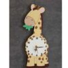 Wooden Giraffe Clock for Baby Nursery – Adorable Animal Wall Art