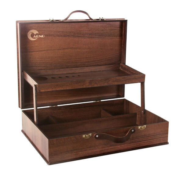 Wooden Pencil Holder Box – Stylish Desk Organizer for Office & School (2)