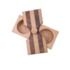 Wooden Tea & Snack Box Organizer with Rotating Lid Perfect for Decorative & Practical