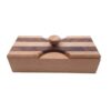 Wooden Tea & Snack Box Organizer with Rotating Lid Perfect for Decorative & Practical