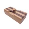 Wooden Tea & Snack Box Organizer with Rotating Lid Perfect for Decorative & Practical