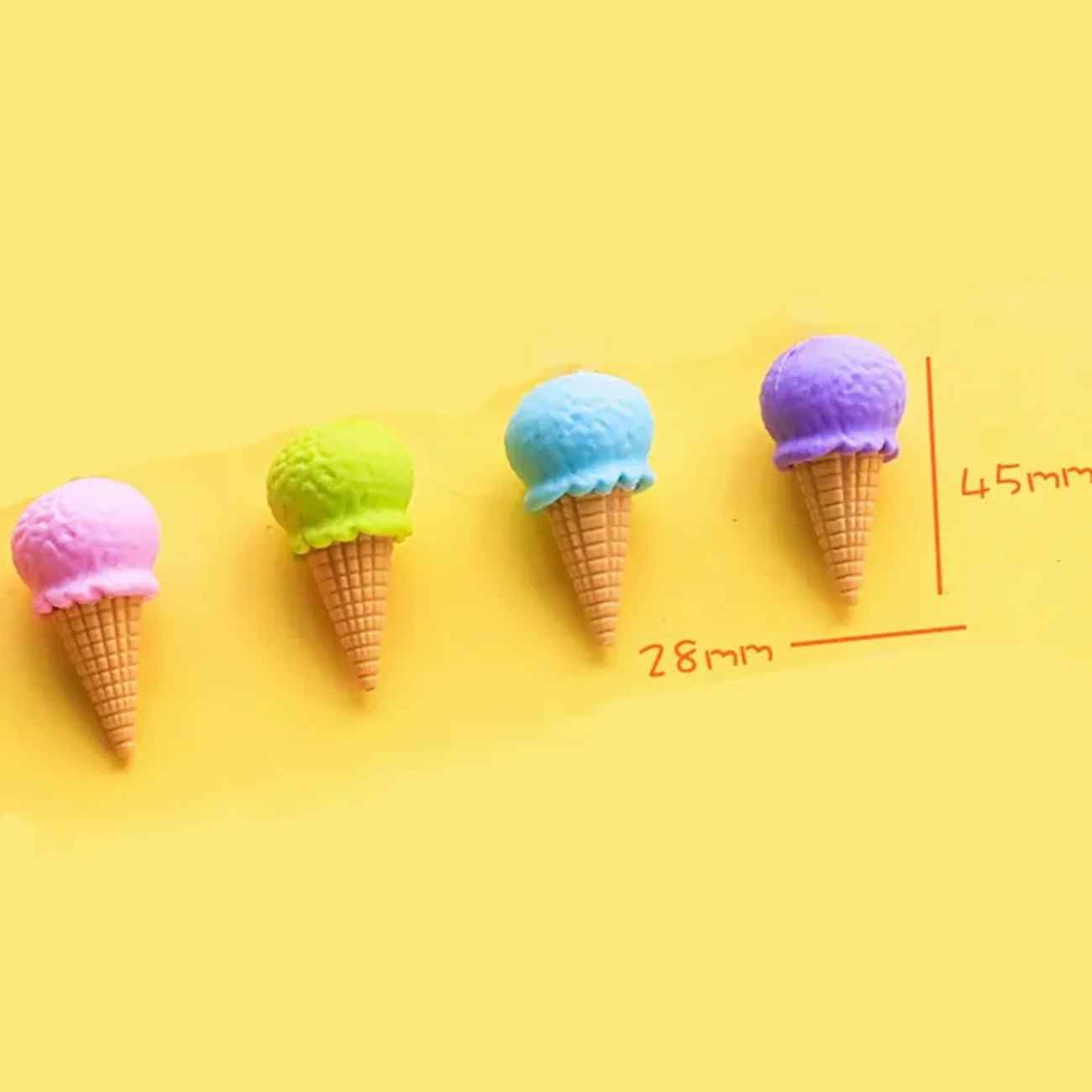 Yummy-Looking Ice Cream Eraser – Don’t Eat It, Erase With It