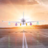 Airbus A390 Light-Up Toy Aircraft – Moves Forward with Auto Direction Change & Engine Noises
