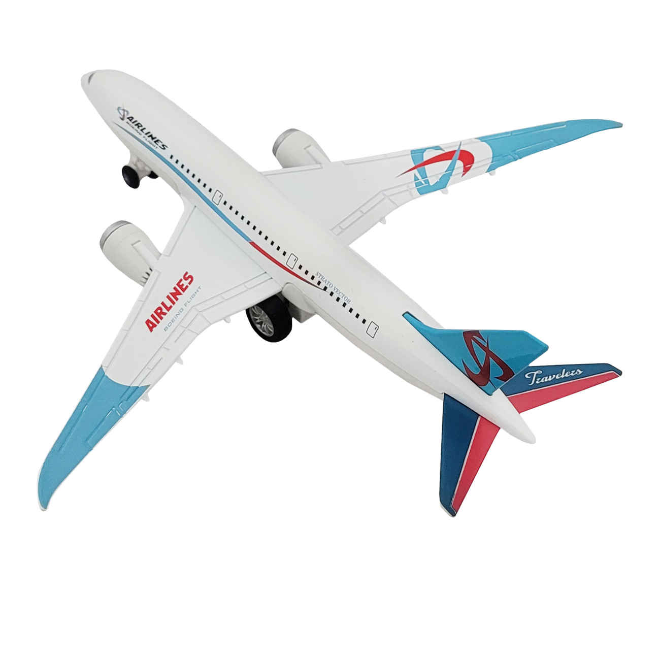 Airlines Passenger Jet Model – Precision Metal Craftsmanship with Working Lights & Sound