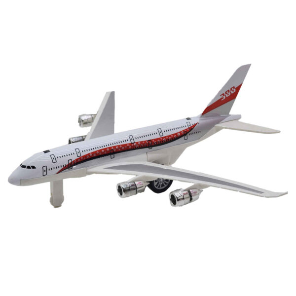 Airplane 380 RC Toy Plane – Durable Metal & Plastic Build with Smooth Movement Powered by AA Batteries
