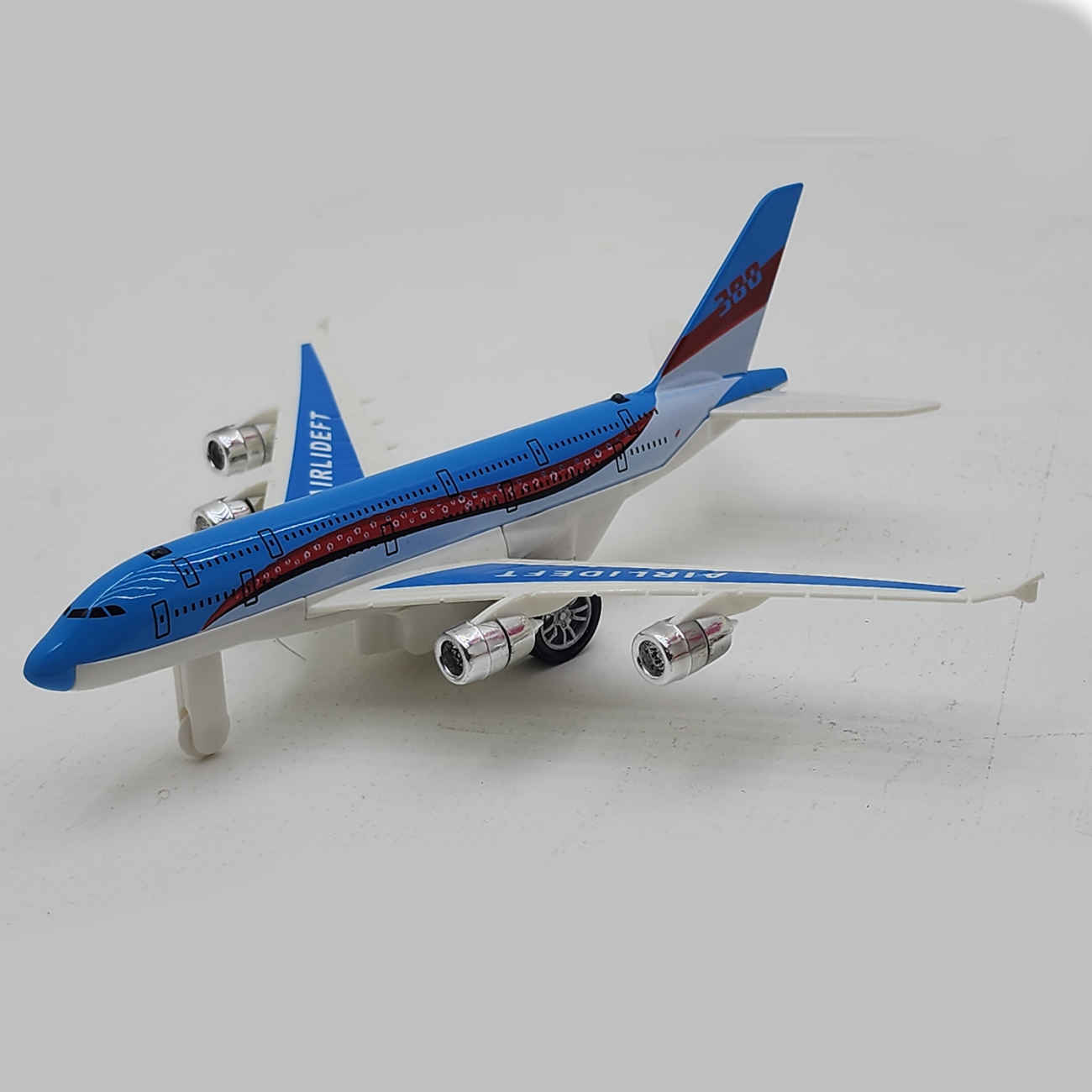 Airplane 380 RC Toy Plane – Durable Metal & Plastic Build with Smooth Movement Powered by AA Batteries