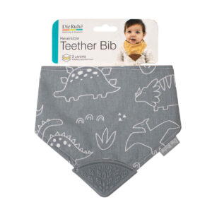 All-in-One Baby Teether Bib – Fun, Soft & Safe for Gums