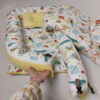 Baby Anti-Roll Nest – Animal Design & Organic Cotton - Full Set with Pillow