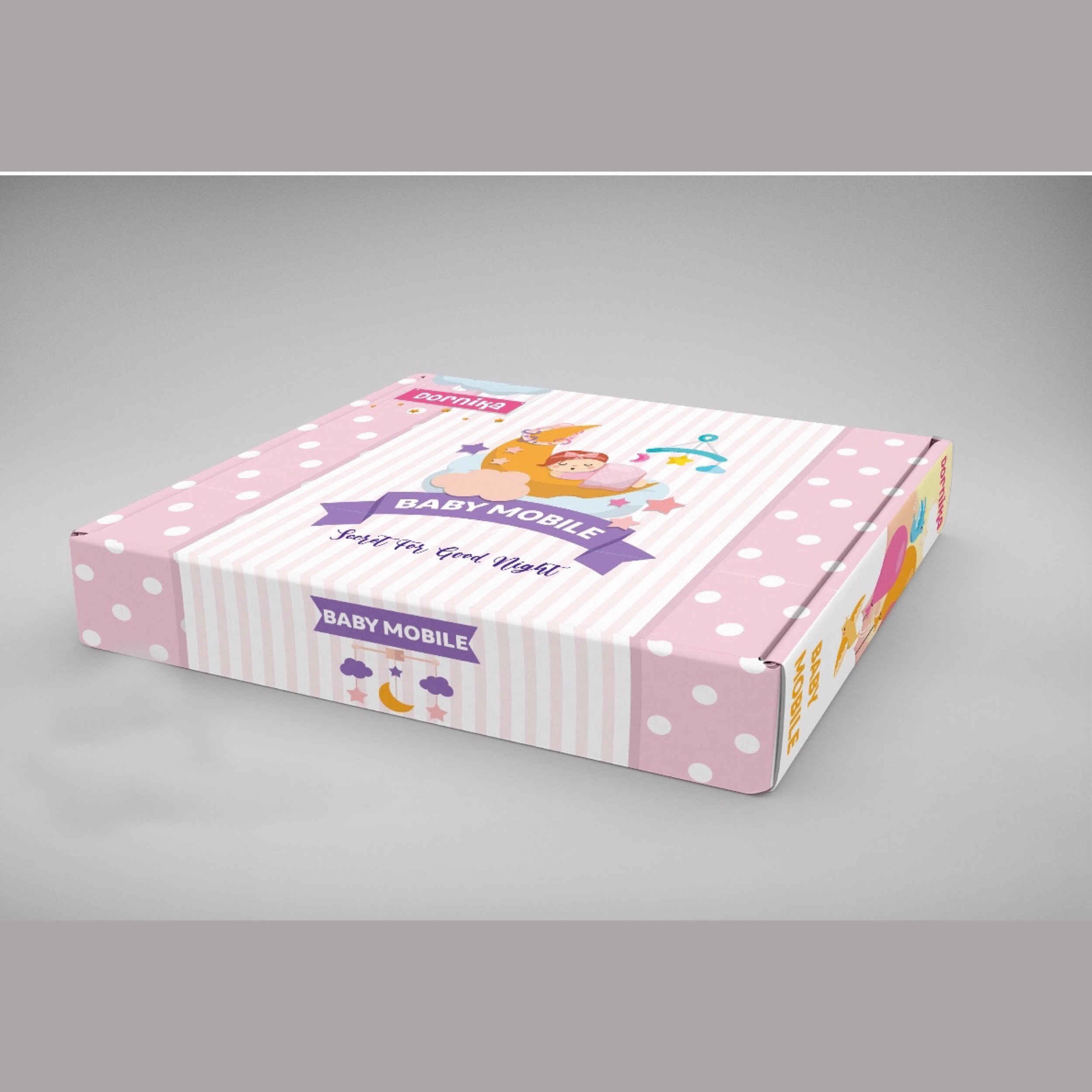 Baby Bed Mobile – Musical, Cute with Teddy Bear Design in Golden