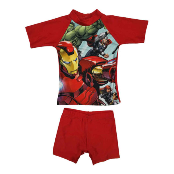 Baby Boys’ Marvel Swim Set – Bold & Comfortable in Red (1)