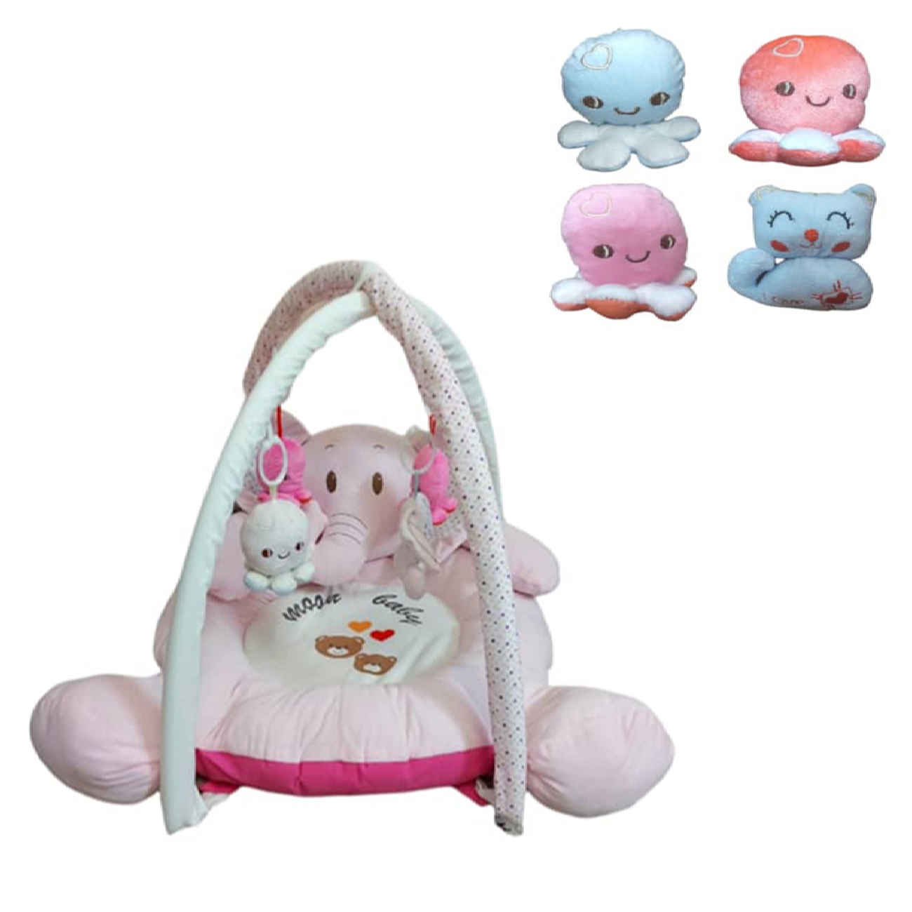 Baby Elephant Play Mat – Cozy Floor Mat for Playtime, Crawling & Bonding