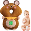 Baby Head Protection Pillow – Clover Bear Model – Soft Plush Cushion with Adjustable Straps