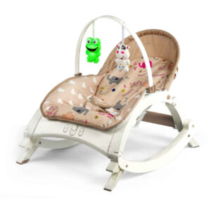 Baby Mac 2-in-1 Electric Baby Rocker & Cradle – Soothing Motion and Safety Harness