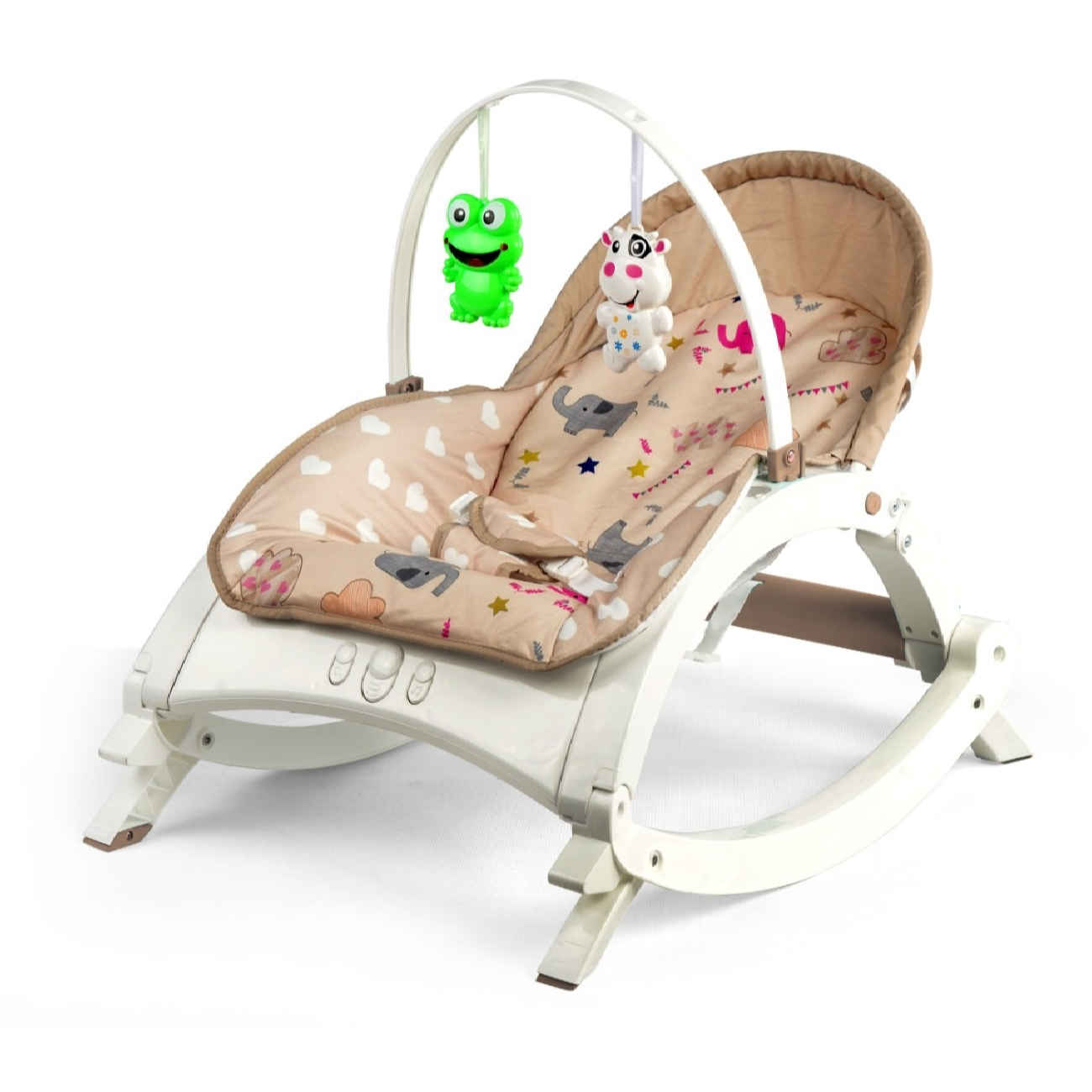 Baby Mac 2-in-1 Electric Baby Rocker & Cradle – Soothing Motion and Safety Harness