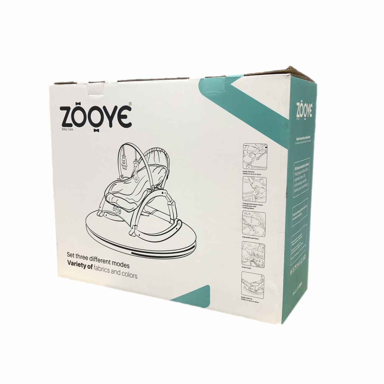 Baby Mac 2-in-1 Electric Baby Rocker & Cradle – Soothing Motion and Safety Harness
