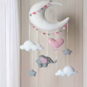Baby Mobile – Perfect Nursery Decor for Infants with Elephant & Moon Design