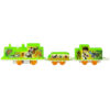 Ben 10 Theme Toy Train Set by AFToys – Green Battery-Operated Train with 3 Wagons & Tracks